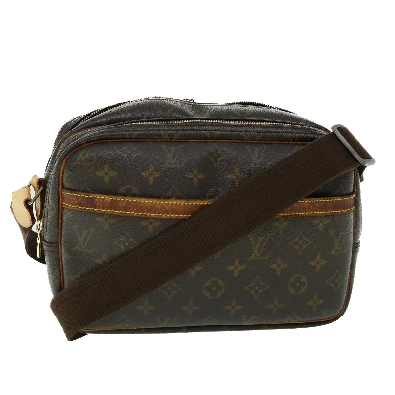 Ladies Louis Vuitton Capucines bags with a detachable shoulder strapLOUIS VUITTON Monogram Reporter PM Shoulder Bag M45254 LV Auth 53181