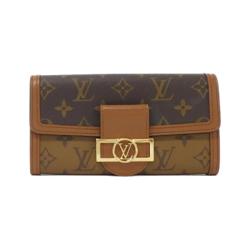 Louis Vuitton bags with a front - zip pocket for small items like keysLouis Vuitton Monogram Reversee Portefolio Sarah Dolphin M46645 Wallet