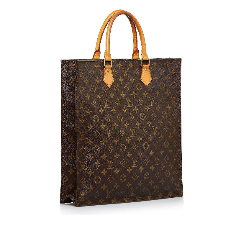 Ladies Louis Vuitton shoulder bags with a tassel decoration for charmLouis Vuitton Monogram Sac Plat (SHG-xPuWJ3)