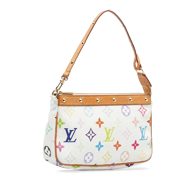 Louis Vuitton Alma bags with a monogram - embossed leather surfaceLouis Vuitton Monogram Multicolore Pochette Accessoires (doTeOA)