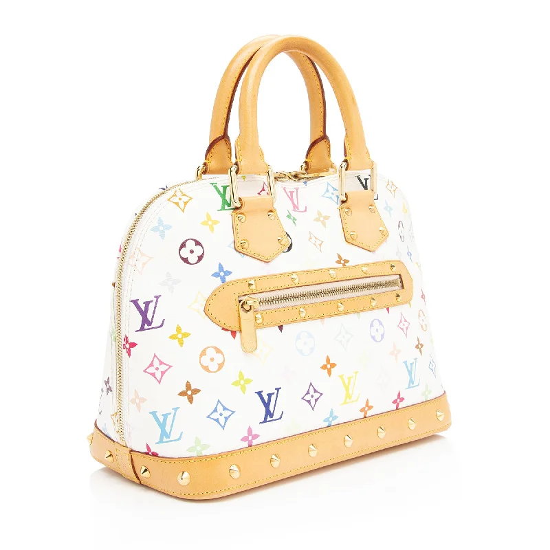 Louis Vuitton Petite Malle bags with a hard - shell structure for uniquenessLouis Vuitton Monogram Multicolore Alma PM Satchel (nyFpoT)