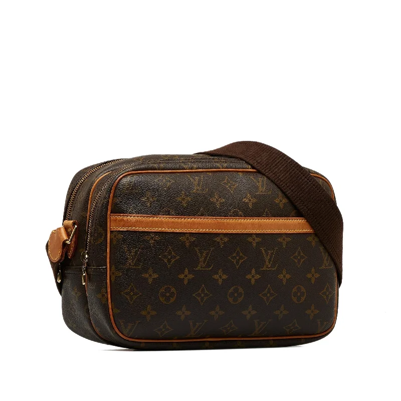 Louis Vuitton Petite Malle bags with a hard - shell structure for uniquenessLouis Vuitton Monogram Reporter PM (SHG-LYCsYC)