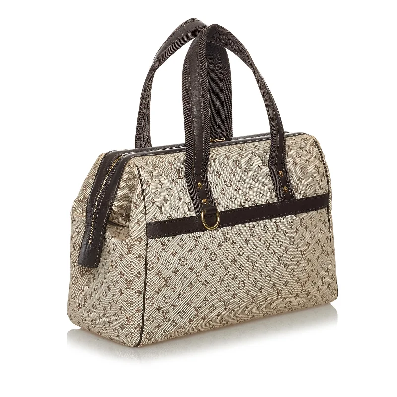 Louis Vuitton bags with a chain - link trim and a leather body for a modern edgeLouis Vuitton Monogram Mini Lin Josephine GM (33412)