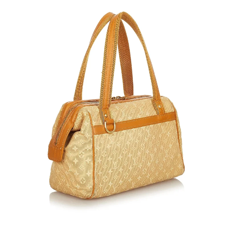 Louis Vuitton backpacks with a padded laptop compartment for travelLouis Vuitton Monogram Mini Lin Josephine PM (25289)