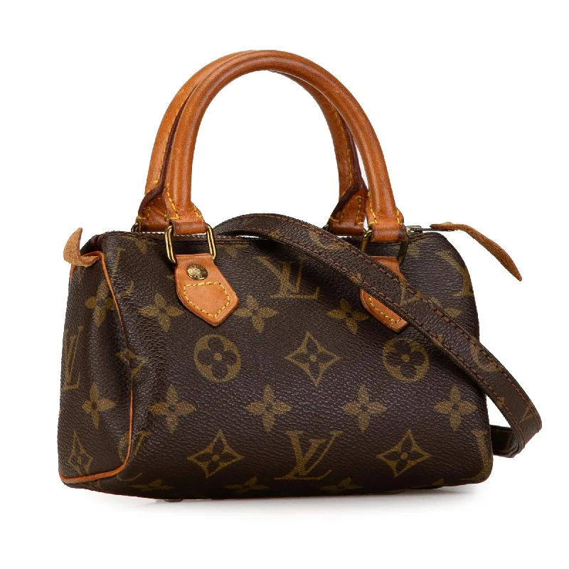 Ladies Louis Vuitton shoulder bags with a magnetic - closure flap for easeLouis Vuitton Monogram Mini HL Speedy (JuzwKe)