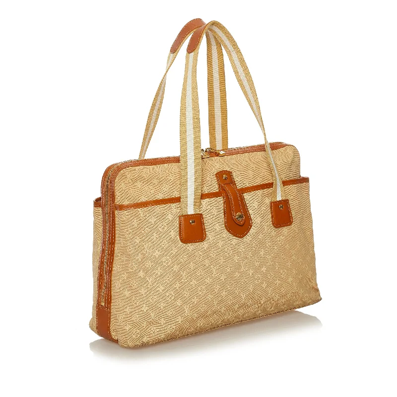 Louis Vuitton bags with a chain - link trim and a leather body for a modern edgeLouis Vuitton Monogram Mini Lin Sac Mary Kate 35826)