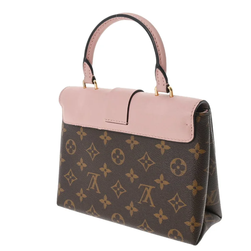 Louis Vuitton tote bags with a double - handle and shoulder - strap optionLOUIS VUITTON Monogram Rocky BB Rose Poudre M44080 Women's Canvas Bag