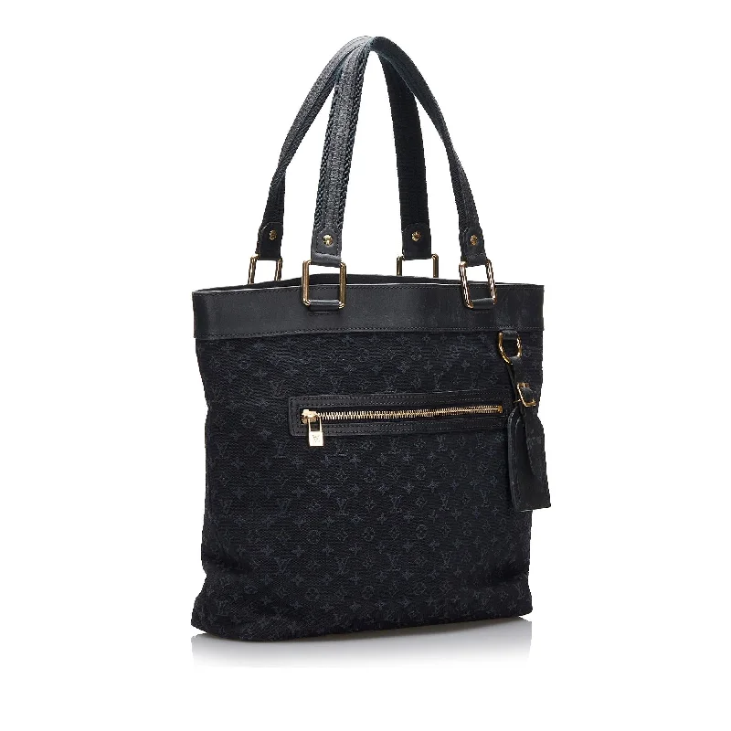 Louis Vuitton handbags with a beaded trim for a touch of glamourLouis Vuitton Monogram Mini Lin Lucille GM (xqV0AE)