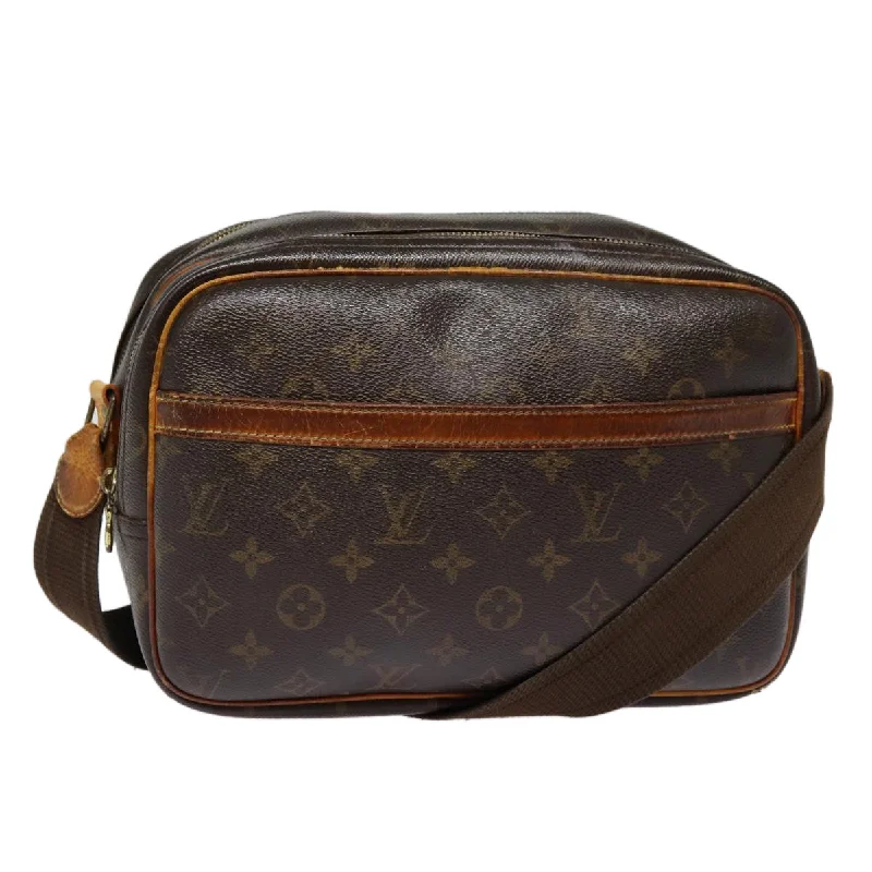 Louis Vuitton bags with a magnetic snap closure for easy accessLOUIS VUITTON Monogram Reporter PM Shoulder Bag M45254 LV Auth hk1625