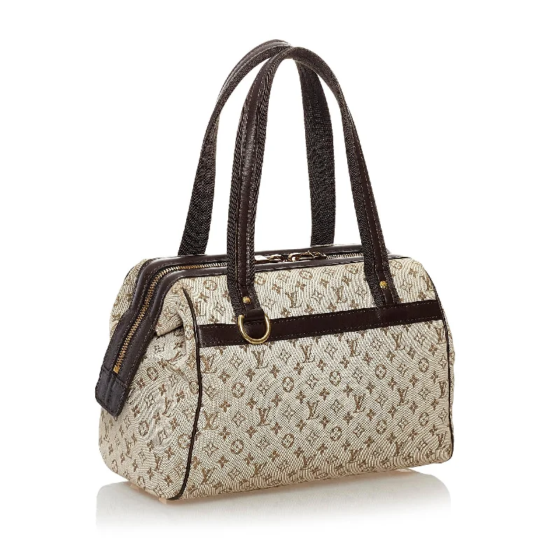 Louis Vuitton Speedy bags in monogram canvas for a classic lookLouis Vuitton Monogram Mini Lin Josephine PM (32286)