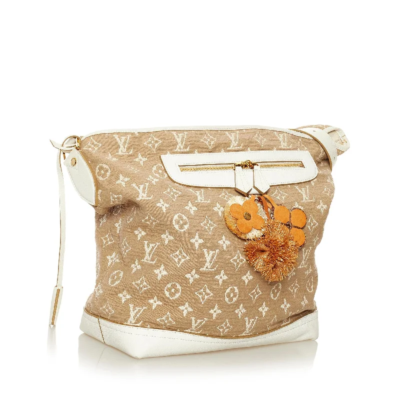 Louis Vuitton Twist bags with a snakeskin - effect panel for a bold lookLouis Vuitton Monogram Sabbia Besace (SHG-35696)