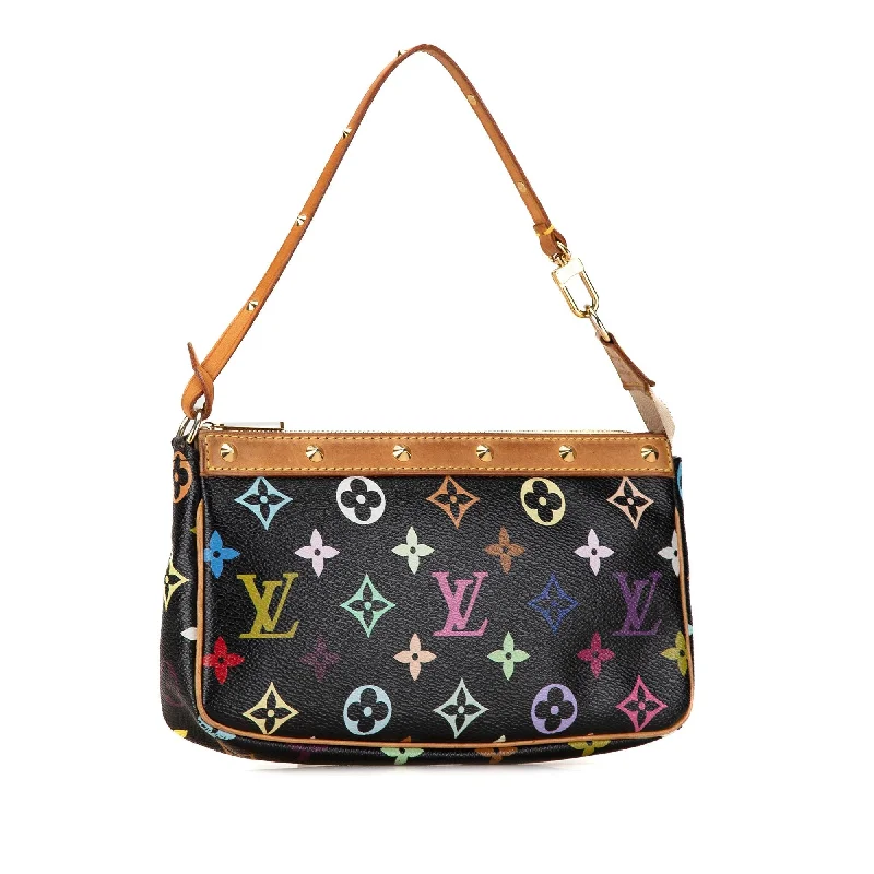 Louis Vuitton crossbody bags with a woven leather strap for textureLouis Vuitton Monogram Multicolore Pochette Accessoires (iyf3d9)