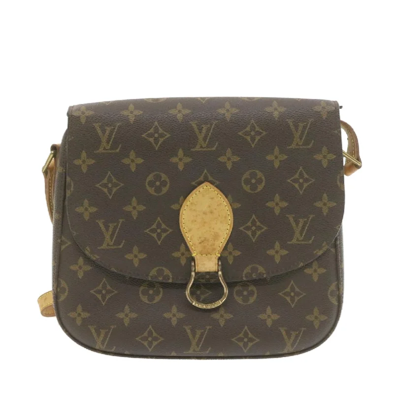 Louis Vuitton crossbody bags in a bold red color for a statementLOUIS VUITTON Monogram Saint Cloud GM Shoulder Bag M51242 LV Auth gt584