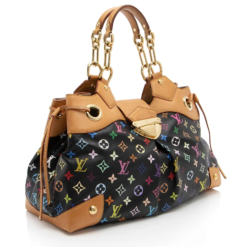 Ladies Louis Vuitton shoulder bags with a tassel decoration for charmLouis Vuitton Monogram Multicolore Ursula Satchel (nyJsco)