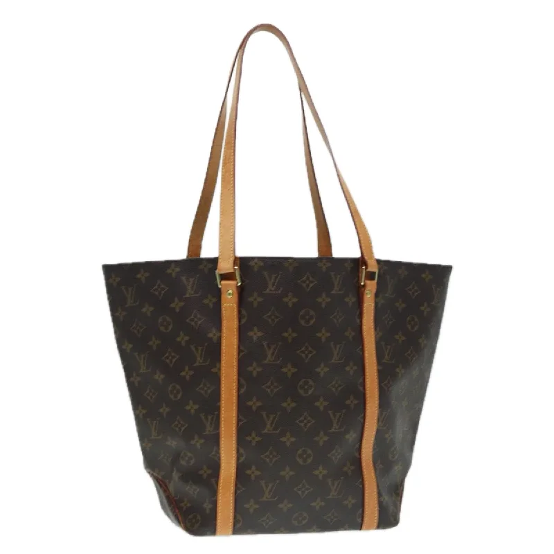 Louis Vuitton crossbody bags with a woven leather strap for textureLOUIS VUITTON Monogram Sac Shopping Tote Bag M51108 LV Auth 87985