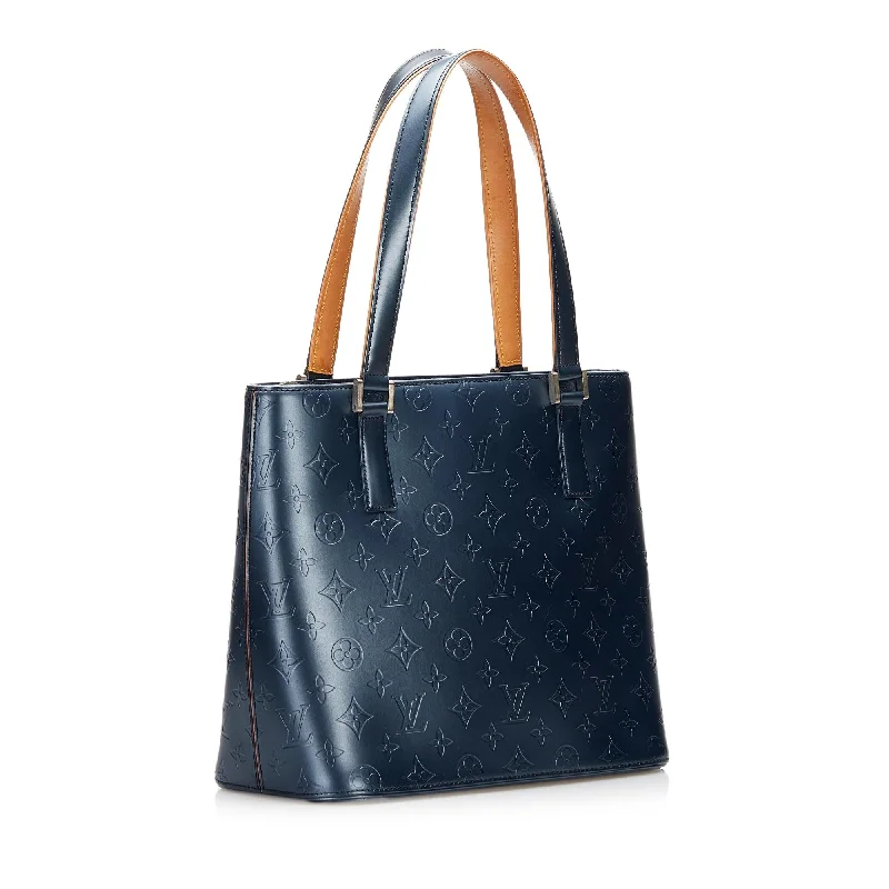 Louis Vuitton backpacks with a hidden back pocket for securityLouis Vuitton Monogram Mat Stockton (HCrp0W)