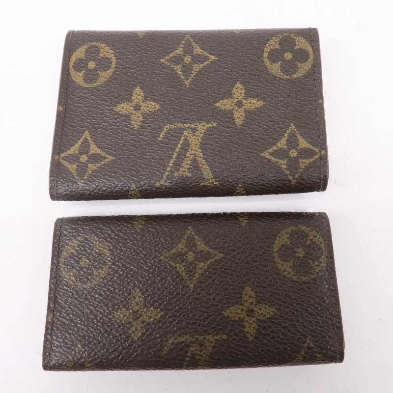 Ladies Louis Vuitton shoulder bags with a single - handle silhouetteLouis Vuitton Monogram Set of 2 Multicles Key Case M62631 M62630