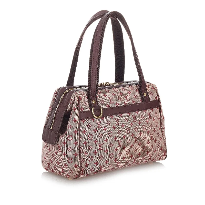 Louis Vuitton bags with a magnetic snap closure for easy accessLouis Vuitton Monogram Mini Lin Josephine PM (26797)