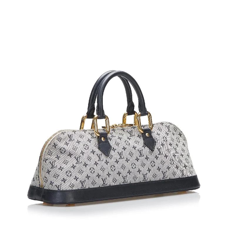 Louis Vuitton bags with a chain - link trim and a leather body for a modern edgeLouis Vuitton Monogram Mini Lin Alma Horizontal (aMGXak)