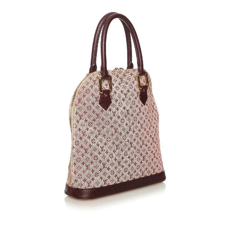 Louis Vuitton bags with a detachable mobile phone holder for convenienceLouis Vuitton Monogram Mini Lin Alma Haut (34315)