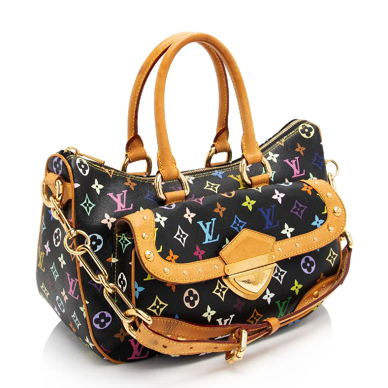 Louis Vuitton bags with a front - flap pocket for quick - access itemsLouis Vuitton Monogram Multicolore Rita Satchel (ykuAuu)