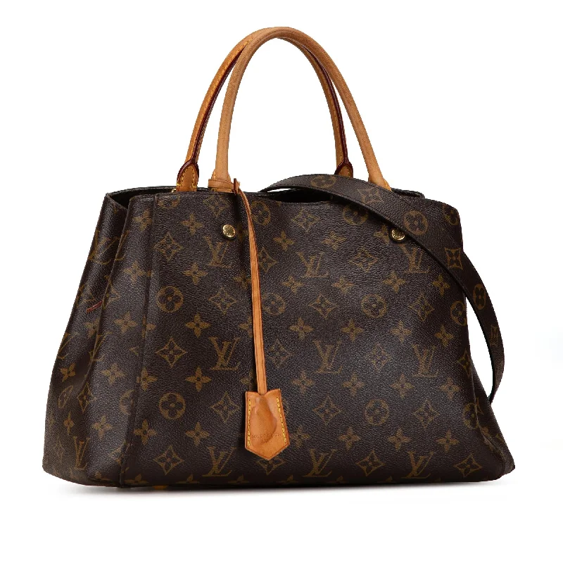 Ladies Louis Vuitton shoulder bags with a wide - width strap for comfortLouis Vuitton Monogram Montaigne MM (ZyUfGw)