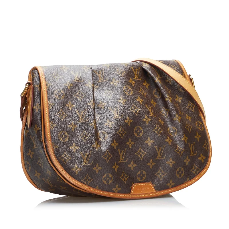 Louis Vuitton bags with a detachable mirror inside for on - the - go touch - upsLouis Vuitton Monogram Menilmontant MM (9u03UA)