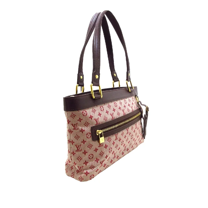 Louis Vuitton tote bags with a double - handle and shoulder - strap optionLouis Vuitton Monogram Mini Lin Lucille PM (7BbGH4)