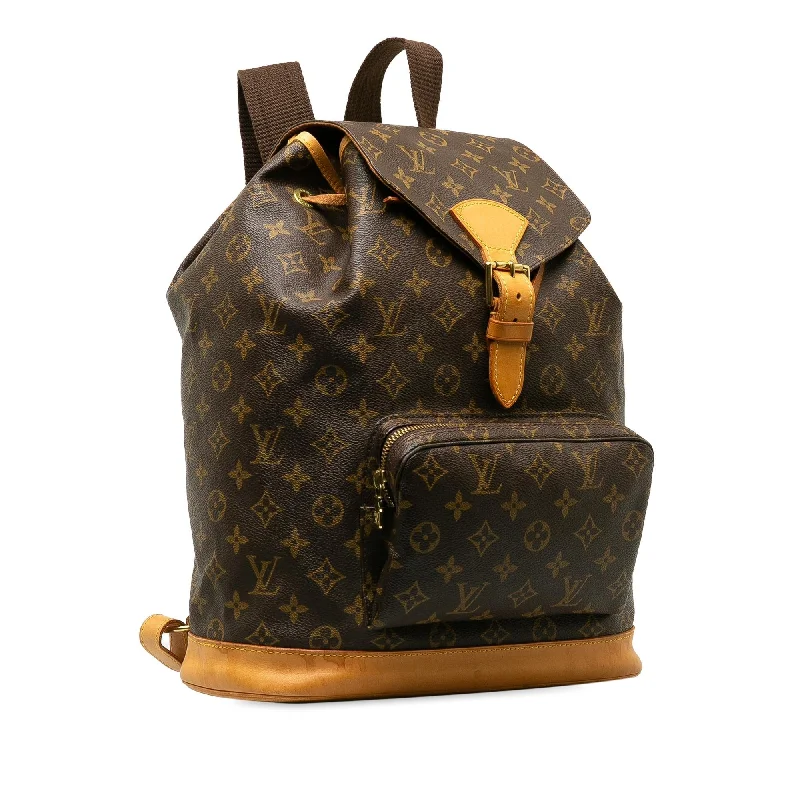 Louis Vuitton backpacks with a padded back panel for comfort during long - wearLouis Vuitton Monogram Montsouris GM (Aud0WS)