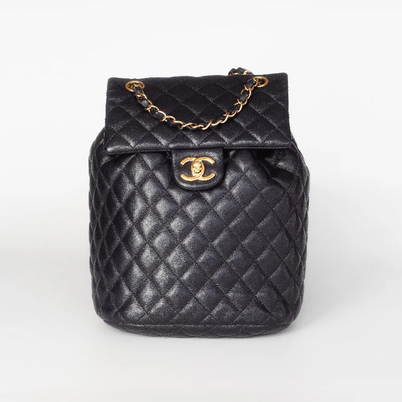 CHANEL - BACKPACK TIMELESS IN BLUE LEATHER WITH GOLD HARDWARE