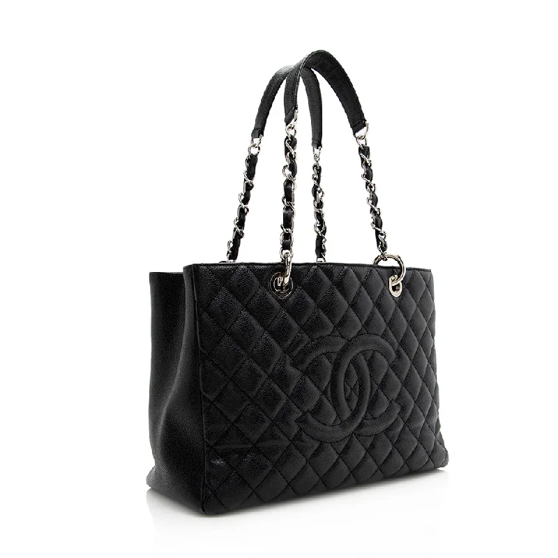 Chanel Caviar Leather Grand Shopping Tote (21542)