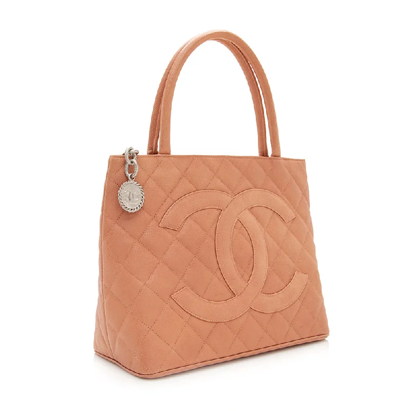 Chanel Caviar Leather Medallion Tote (20996)