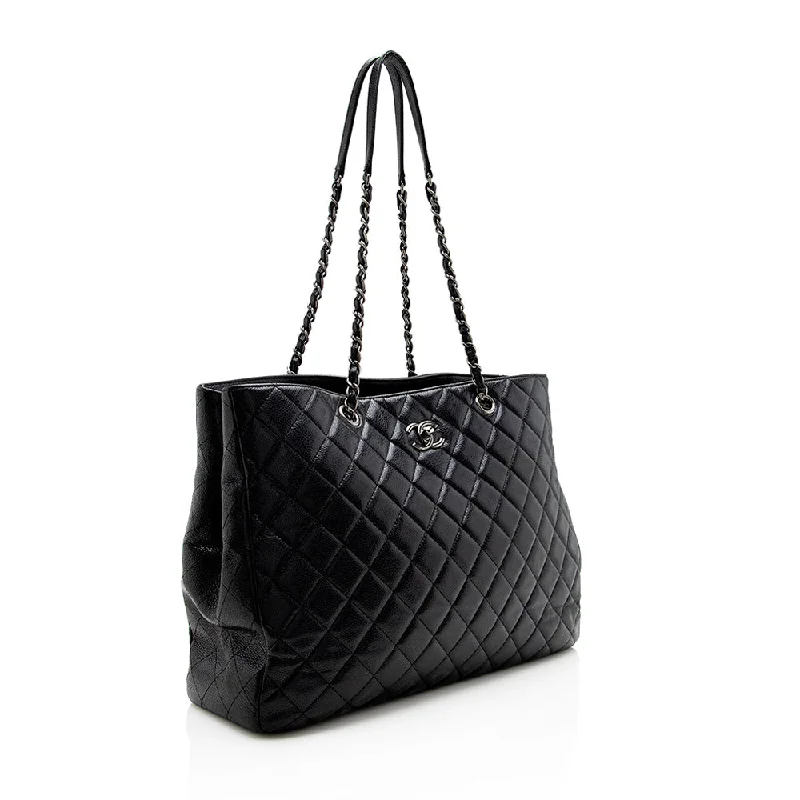 Chanel Caviar Leather Timeless Classic Tote (15455)