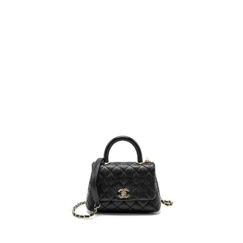 Chanel mini coco handle Caviar black LGHW