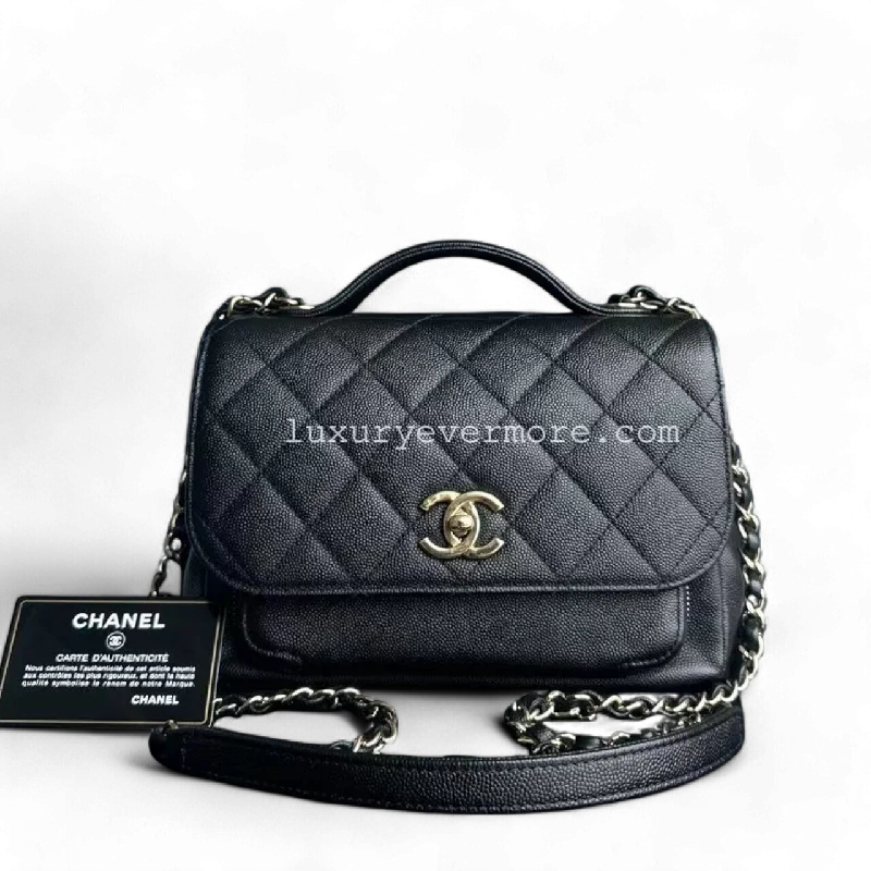 *Full Set with Receipt* Chanel Business Affinity - Medium Caviar Quilted Calfskin Black Gold Hardware Series 26